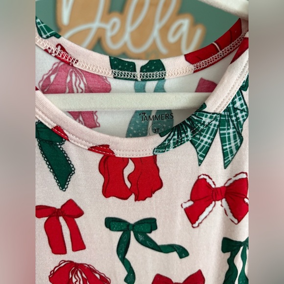 In My Jammers 3T Christmas bows twirl - Picture 2 of 3